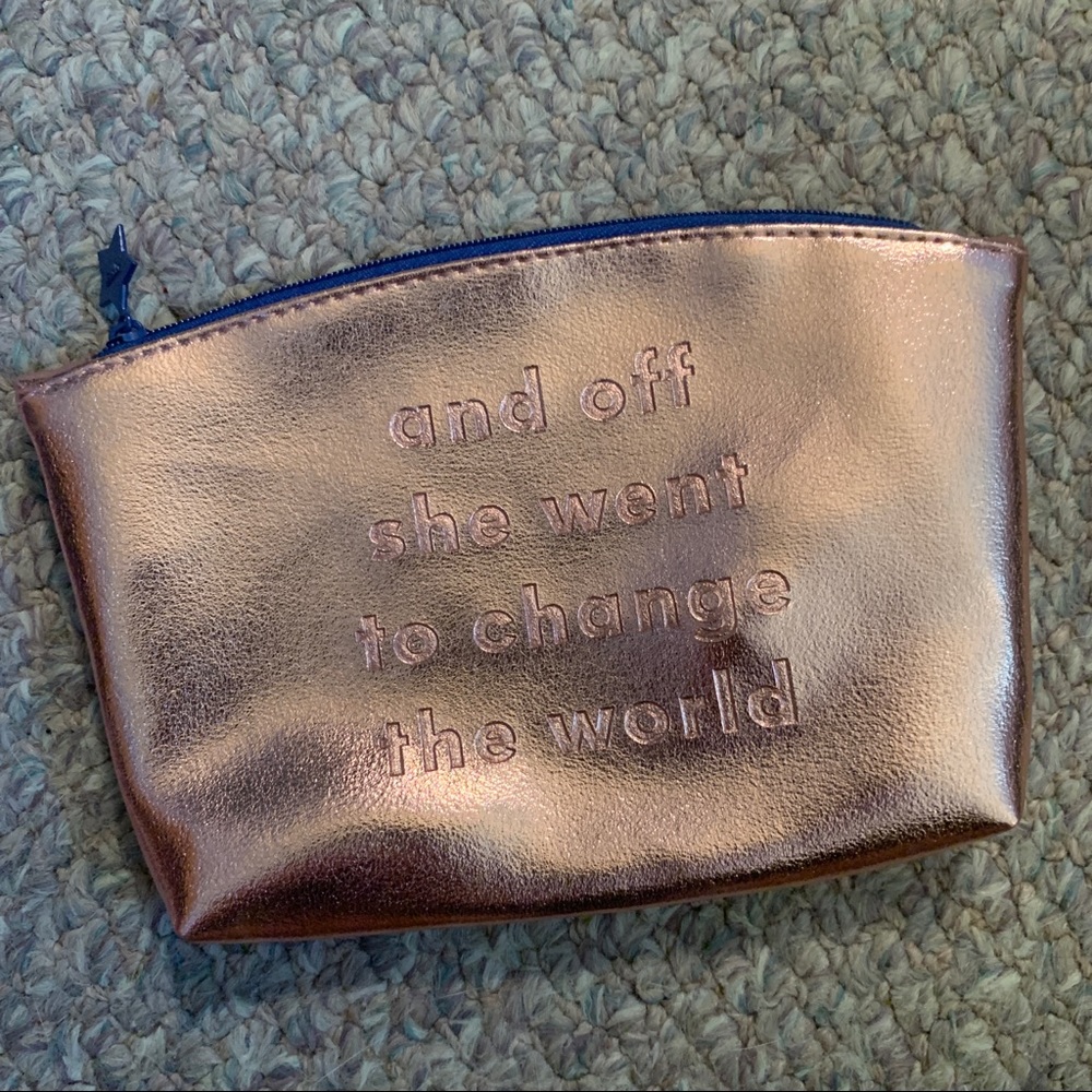Shiny Pink Makeup Bag